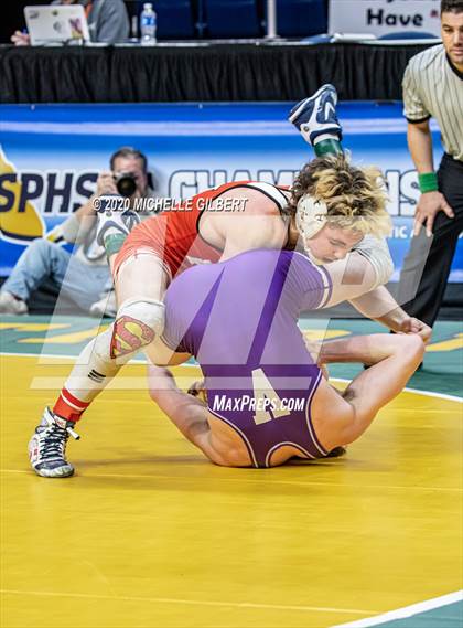 Thumbnail 2 in NYSPHSAA Wrestling D2 Consolation Semifinals photogallery.