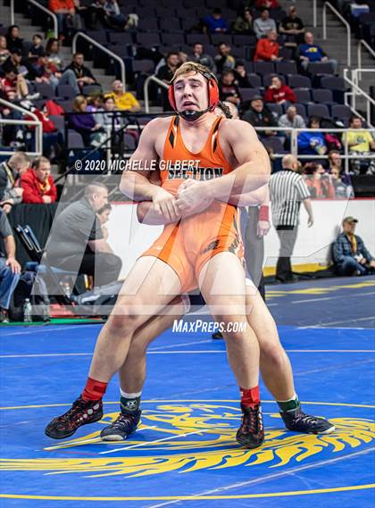 Thumbnail 2 in NYSPHSAA Wrestling D2 Consolation Semifinals photogallery.