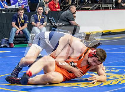 Thumbnail 3 in NYSPHSAA Wrestling D2 Consolation Semifinals photogallery.