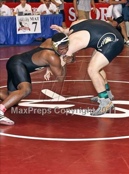 Thumbnail 3 in CIF State Boys Wrestling Championships (Round 2 - 145-285 lbs) photogallery.