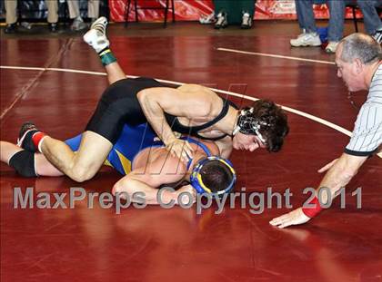 Thumbnail 2 in CIF State Boys Wrestling Championships (Round 2 - 145-285 lbs) photogallery.