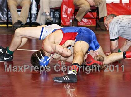 Thumbnail 2 in CIF State Boys Wrestling Championships (Round 2 - 145-285 lbs) photogallery.
