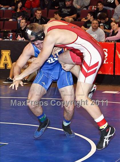 Thumbnail 2 in CIF State Boys Wrestling Championships (Round 2 - 145-285 lbs) photogallery.