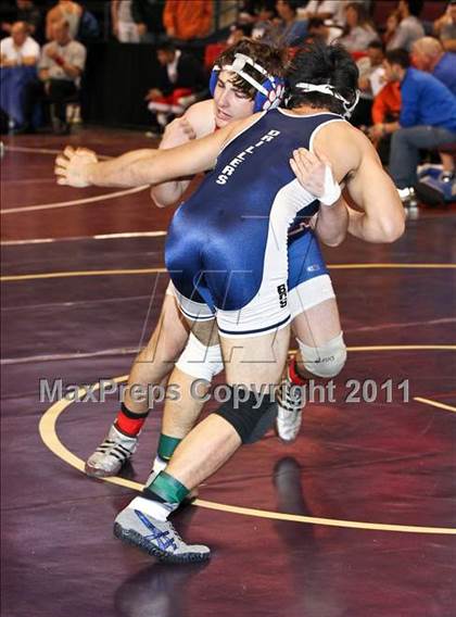 Thumbnail 2 in CIF State Boys Wrestling Championships (Round 2 - 145-285 lbs) photogallery.