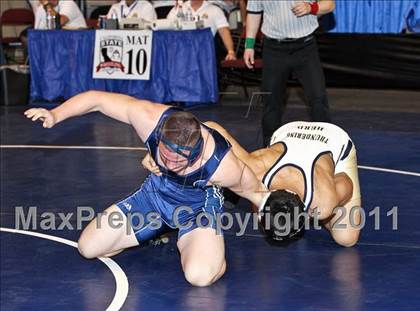 Thumbnail 3 in CIF State Boys Wrestling Championships (Round 2 - 145-285 lbs) photogallery.