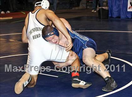 Thumbnail 3 in CIF State Boys Wrestling Championships (Round 2 - 145-285 lbs) photogallery.