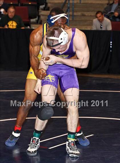 Thumbnail 2 in CIF State Boys Wrestling Championships (Round 2 - 145-285 lbs) photogallery.