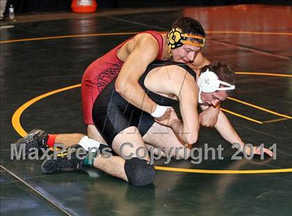Thumbnail 3 in CIF State Boys Wrestling Championships (Round 2 - 145-285 lbs) photogallery.