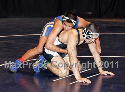 Thumbnail 2 in CIF State Boys Wrestling Championships (Round 2 - 145-285 lbs) photogallery.