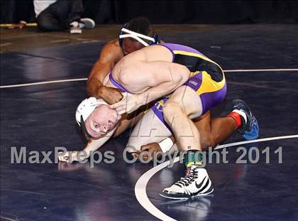 Thumbnail 2 in CIF State Boys Wrestling Championships (Round 2 - 145-285 lbs) photogallery.