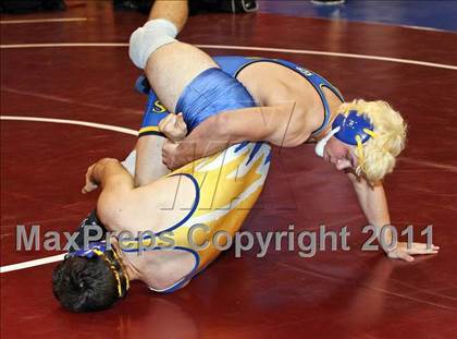 Thumbnail 2 in CIF State Boys Wrestling Championships (Round 2 - 145-285 lbs) photogallery.