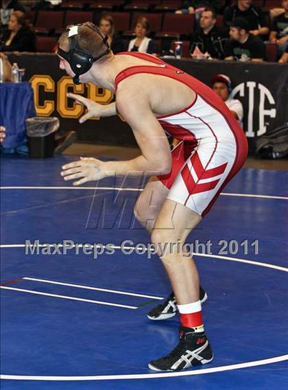 Thumbnail 2 in CIF State Boys Wrestling Championships (Round 2 - 145-285 lbs) photogallery.