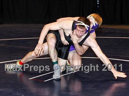 Thumbnail 3 in CIF State Boys Wrestling Championships (Round 2 - 145-285 lbs) photogallery.
