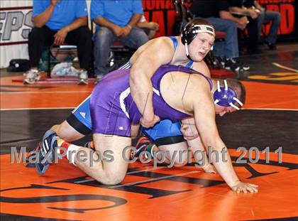 Thumbnail 3 in CIF State Boys Wrestling Championships (Round 2 - 145-285 lbs) photogallery.