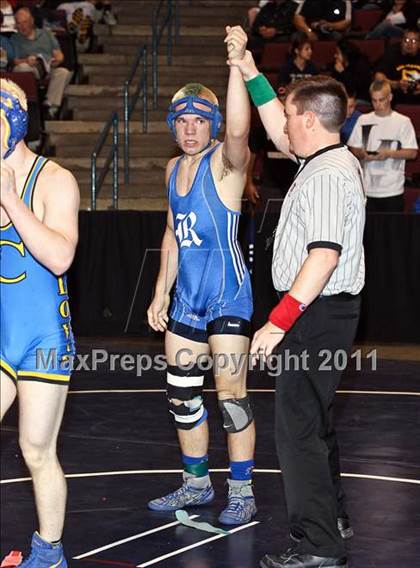 Thumbnail 3 in CIF State Boys Wrestling Championships (Round 2 - 145-285 lbs) photogallery.