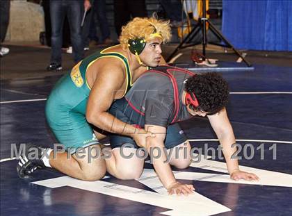 Thumbnail 2 in CIF State Boys Wrestling Championships (Round 2 - 145-285 lbs) photogallery.