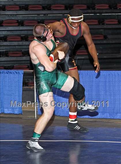 Thumbnail 2 in CIF State Boys Wrestling Championships (Round 2 - 145-285 lbs) photogallery.