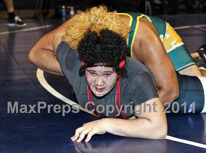 Thumbnail 3 in CIF State Boys Wrestling Championships (Round 2 - 145-285 lbs) photogallery.
