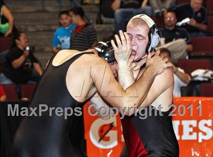 Thumbnail 2 in CIF State Boys Wrestling Championships (Round 2 - 145-285 lbs) photogallery.