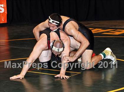 Thumbnail 3 in CIF State Boys Wrestling Championships (Round 2 - 145-285 lbs) photogallery.
