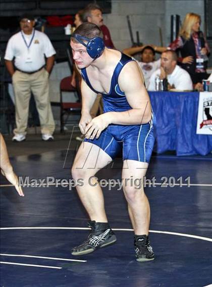 Thumbnail 3 in CIF State Boys Wrestling Championships (Round 2 - 145-285 lbs) photogallery.