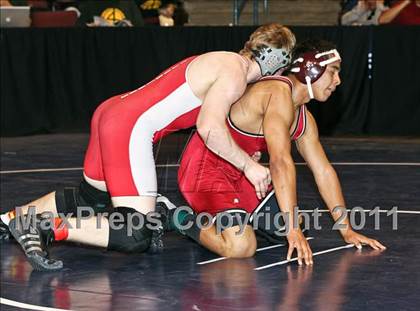 Thumbnail 2 in CIF State Boys Wrestling Championships (Round 2 - 145-285 lbs) photogallery.
