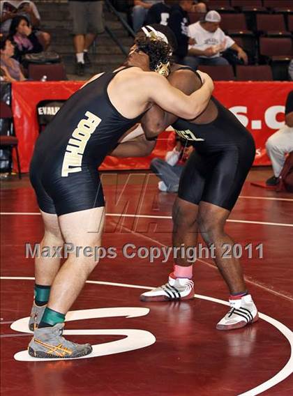 Thumbnail 1 in CIF State Boys Wrestling Championships (Round 2 - 145-285 lbs) photogallery.