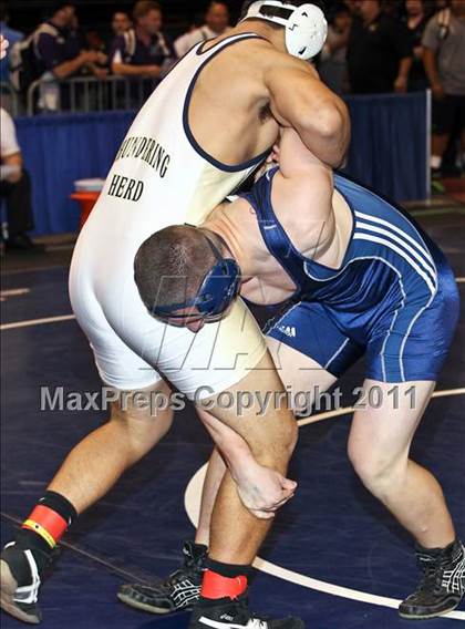 Thumbnail 1 in CIF State Boys Wrestling Championships (Round 2 - 145-285 lbs) photogallery.