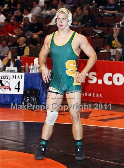Thumbnail 3 in CIF State Boys Wrestling Championships (Round 2 - 145-285 lbs) photogallery.