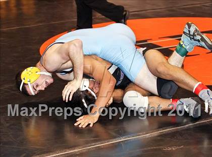 Thumbnail 1 in CIF State Boys Wrestling Championships (Round 2 - 145-285 lbs) photogallery.