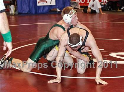Thumbnail 3 in CIF State Boys Wrestling Championships (Round 2 - 145-285 lbs) photogallery.