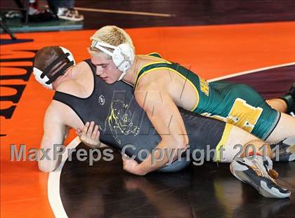 Thumbnail 1 in CIF State Boys Wrestling Championships (Round 2 - 145-285 lbs) photogallery.