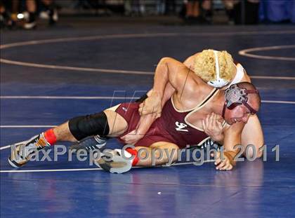 Thumbnail 3 in CIF State Boys Wrestling Championships (Round 2 - 145-285 lbs) photogallery.