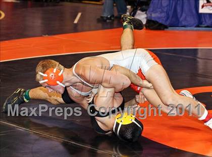 Thumbnail 1 in CIF State Boys Wrestling Championships (Round 2 - 145-285 lbs) photogallery.