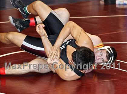 Thumbnail 3 in CIF State Boys Wrestling Championships (Round 2 - 145-285 lbs) photogallery.