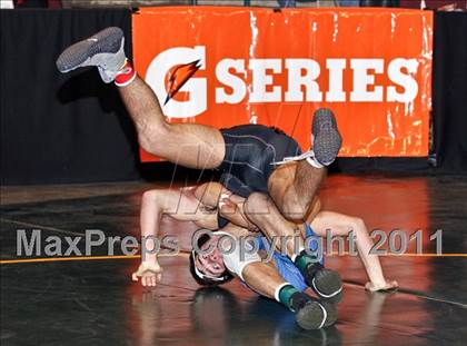 Thumbnail 1 in CIF State Boys Wrestling Championships (Round 2 - 145-285 lbs) photogallery.