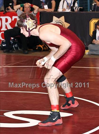 Thumbnail 2 in CIF State Boys Wrestling Championships (Round 2 - 145-285 lbs) photogallery.