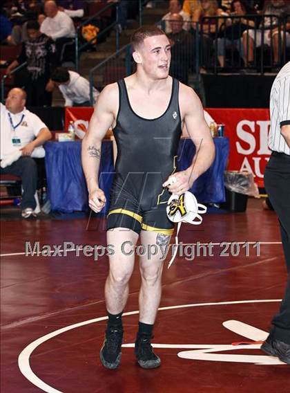 Thumbnail 3 in CIF State Boys Wrestling Championships (Round 2 - 145-285 lbs) photogallery.
