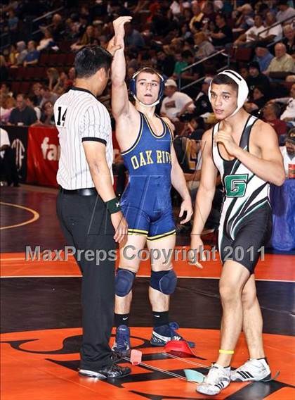 Thumbnail 1 in CIF State Boys Wrestling Championships (Round 2 - 145-285 lbs) photogallery.
