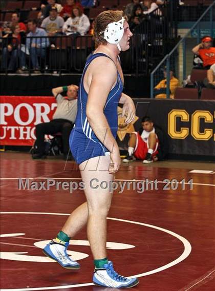 Thumbnail 1 in CIF State Boys Wrestling Championships (Round 2 - 145-285 lbs) photogallery.