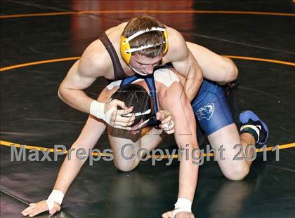 Thumbnail 3 in CIF State Boys Wrestling Championships (Round 2 - 145-285 lbs) photogallery.