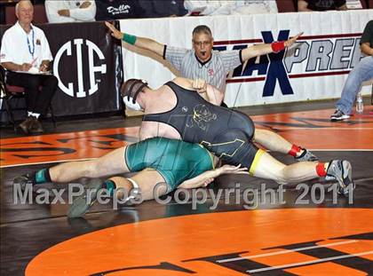 Thumbnail 1 in CIF State Boys Wrestling Championships (Round 2 - 145-285 lbs) photogallery.