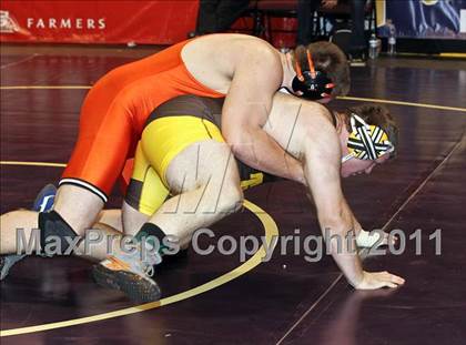 Thumbnail 1 in CIF State Boys Wrestling Championships (Round 2 - 145-285 lbs) photogallery.