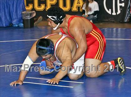 Thumbnail 2 in CIF State Boys Wrestling Championships (Round 2 - 145-285 lbs) photogallery.