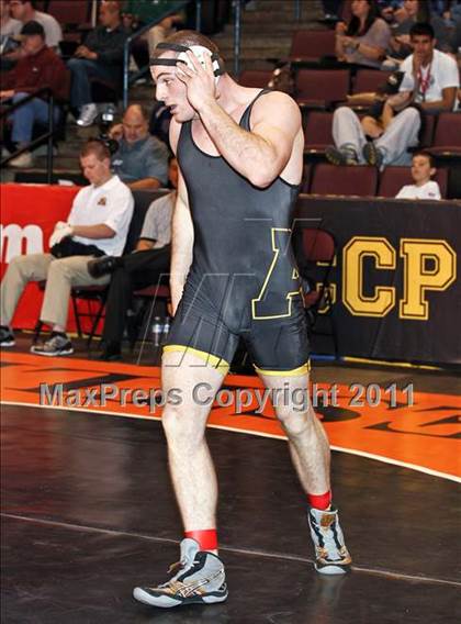 Thumbnail 3 in CIF State Boys Wrestling Championships (Round 2 - 145-285 lbs) photogallery.