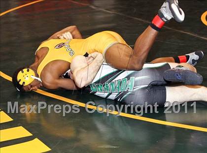 Thumbnail 2 in CIF State Boys Wrestling Championships (Round 2 - 145-285 lbs) photogallery.