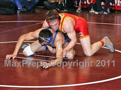 Thumbnail 3 in CIF State Boys Wrestling Championships (Round 2 - 145-285 lbs) photogallery.