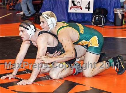 Thumbnail 1 in CIF State Boys Wrestling Championships (Round 2 - 145-285 lbs) photogallery.