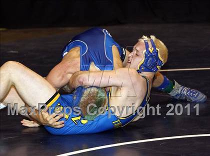 Thumbnail 2 in CIF State Boys Wrestling Championships (Round 2 - 145-285 lbs) photogallery.