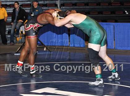 Thumbnail 1 in CIF State Boys Wrestling Championships (Round 2 - 145-285 lbs) photogallery.